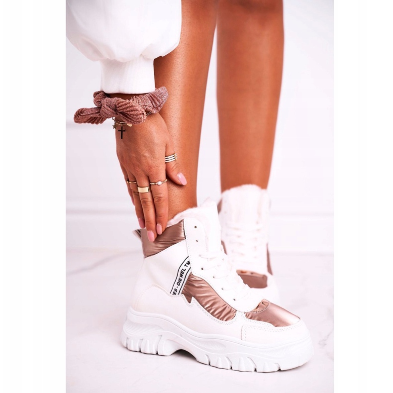 Marquiiz Botas de neve esportivas femininas com pele branca euforia branco 1