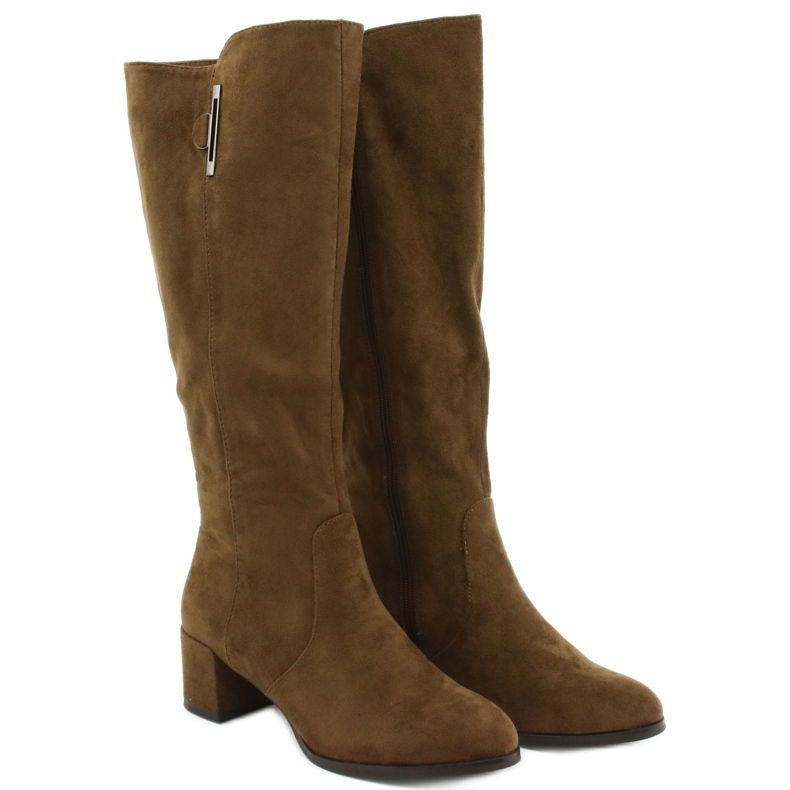 Botas de camurça Olive Sergio Leone KZ277 castanho 2