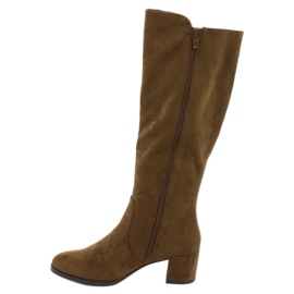 Botas de camurça Olive Sergio Leone KZ277 marrom 1