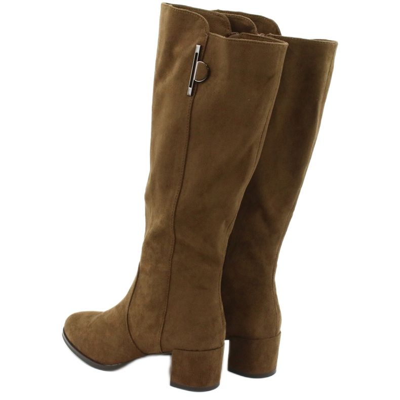 Botas de camurça Olive Sergio Leone KZ277 castanho 3