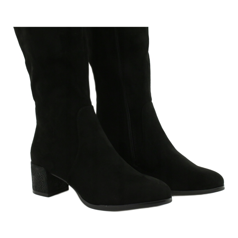 Botas de camurça preta Sergio leone KZ299 preto 3
