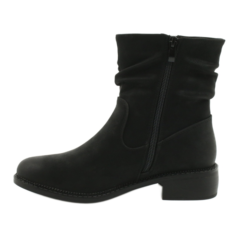 Botas Pretas Franzidas Sergio Leone BT529 preto 1