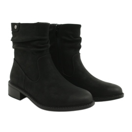 Botas Pretas Franzidas Sergio Leone BT529 preto 4