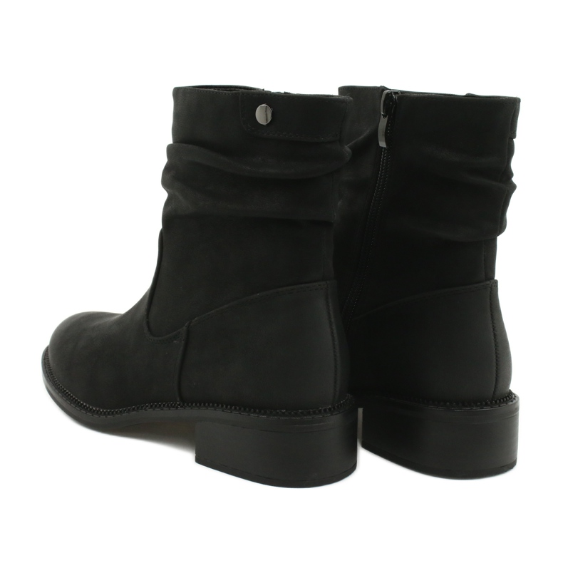Botas Pretas Franzidas Sergio Leone BT529 preto 3