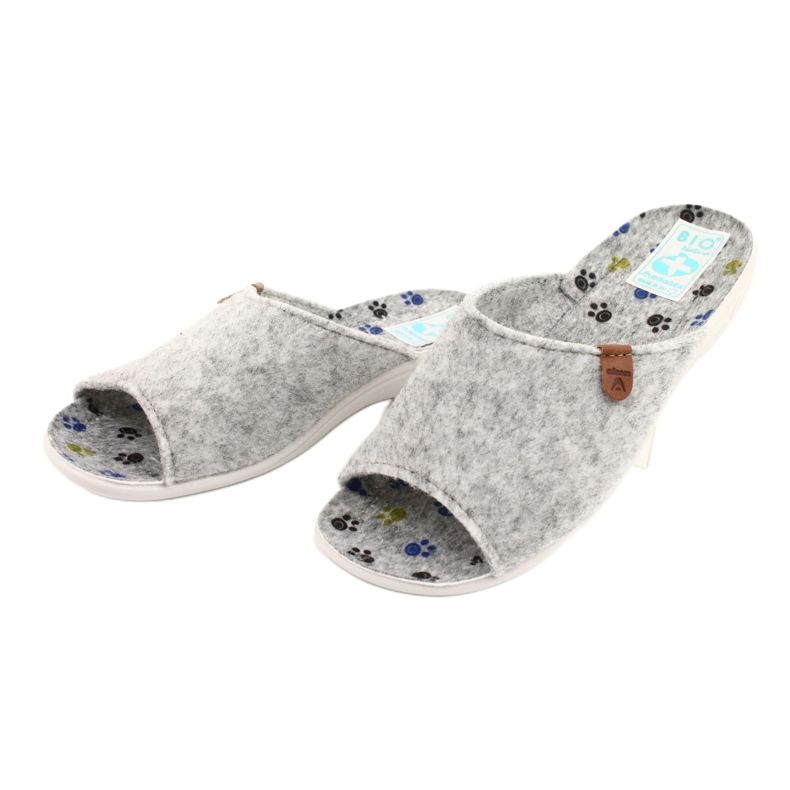 Chinelos de feltro Adanex 25494 cinza 2