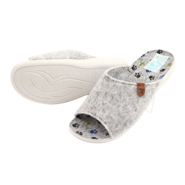 Chinelos de feltro Adanex 25494 cinza 3