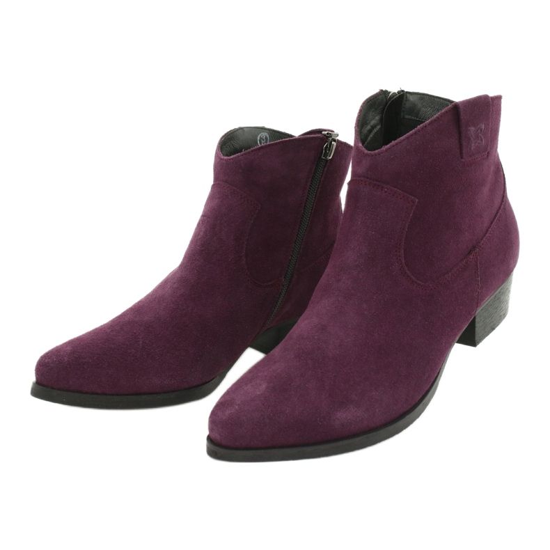 Botas Maciejka Violet de Camurça Feminina 04289-05 roxo 1
