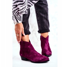 Botas Maciejka Violet de Camurça Feminina 04289-05 roxo 2