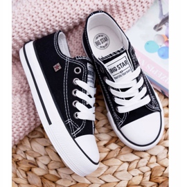 Sapatos infantis tênis Big Star preto FF374206 branco 2