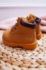 Botas infantis para caçadores de calor Camel Dexter marrom amarelo 1