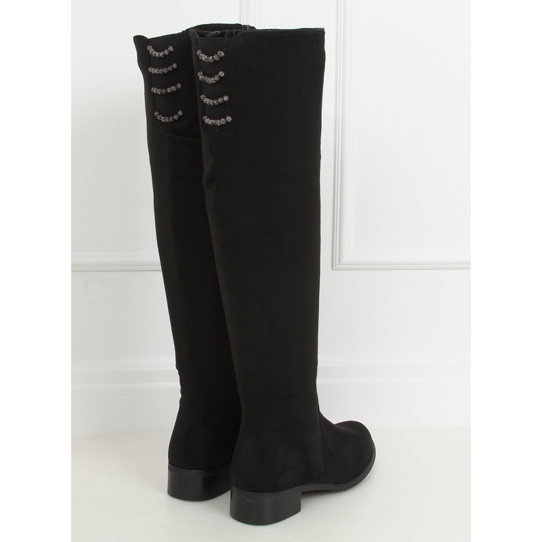 Botas femininas pretas W146-1 pretas preto 1