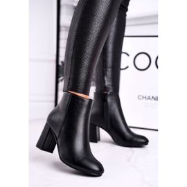 FW1 Botas de salto femininas com arma preta preto 1 FW1 Botas de salto femininas com arma preta preto 1