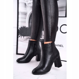 FW1 Botas de salto femininas com arma preta preto 2