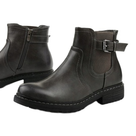Botas cinza da Vicked botas isoladas Jodhpur 1