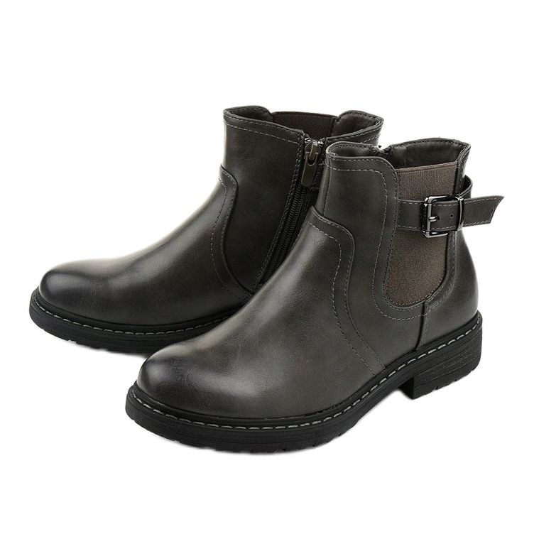 Botas cinza da Vicked botas isoladas Jodhpur 2