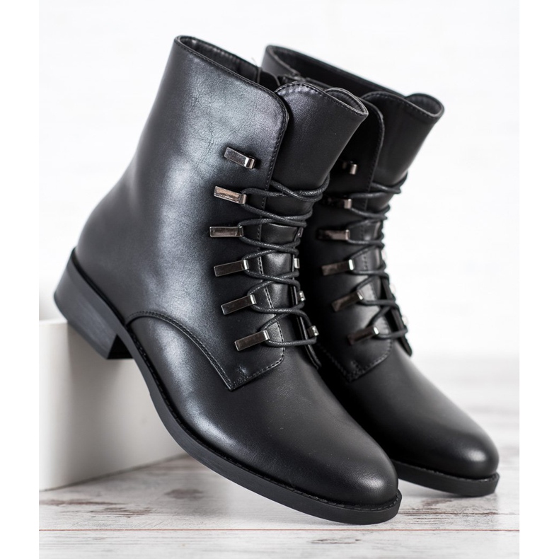 SHELOVET Botas Pretas Clássicas preto 1