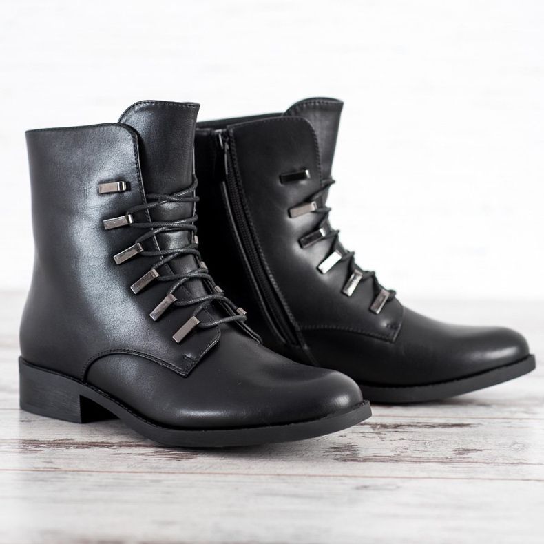 SHELOVET Botas Pretas Clássicas preto 2