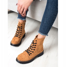 Small Swan Caçadores de camelo camurça marrom 1