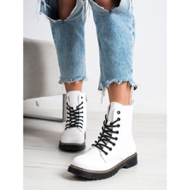 Small Swan Botas Brancas branco preto 1