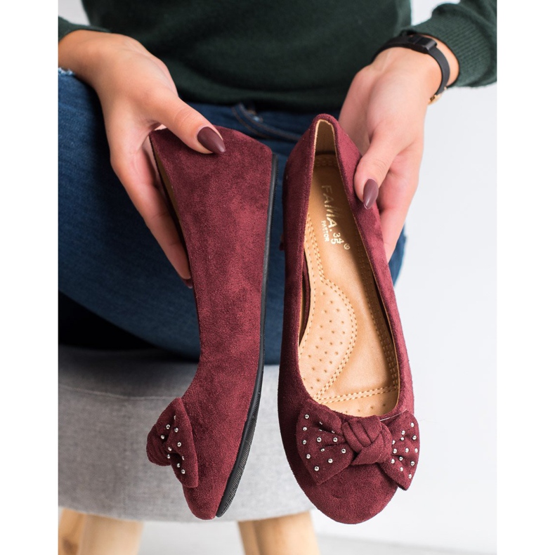 Fama Wedge Ballerina vermelho 1