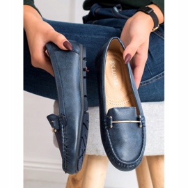 Clowse Mocassins confortáveis azul marinho 1
