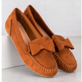 Fama Mocassins Com Arco castanho amarelo 1
