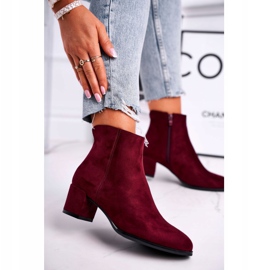 Botas femininas Sergio Leone Burgundy BT528 vermelho 1