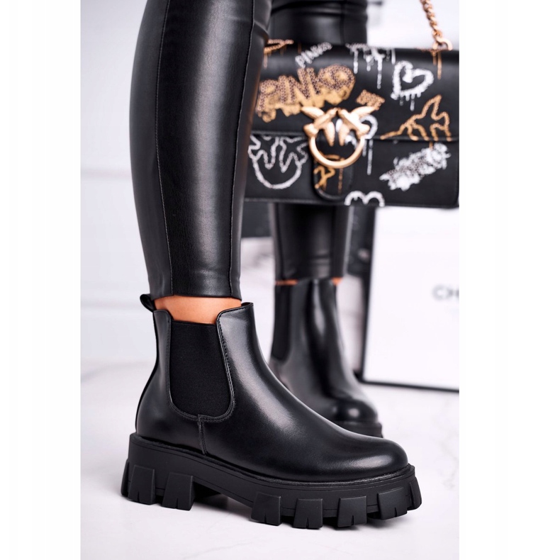 SEA Botas femininas Botas Jodhpur Morie Black preto 1