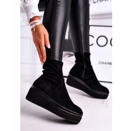 Botas femininas Sergio Leone BT730 pretas preto 1