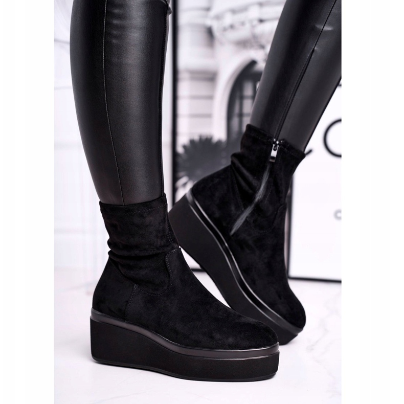 Botas femininas Sergio Leone BT730 pretas preto 2