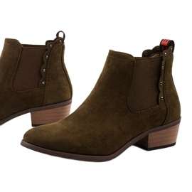 Botas caqui de cano baixo Botas isoladas Nilanda castanho cáqui 1