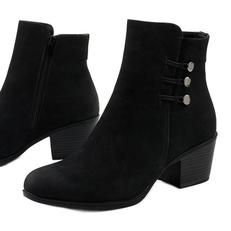 Botas pretas de camurça no poste Keenshaper preto 1