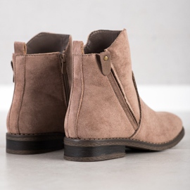 Evento Botas casuais confortáveis bege 1