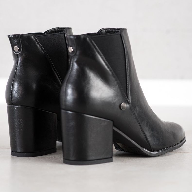 Botas VINCEZA elegantes preto 1