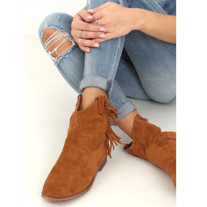 Botas no estilo boho camel 688-A99 Camel castanho multicolorido 2