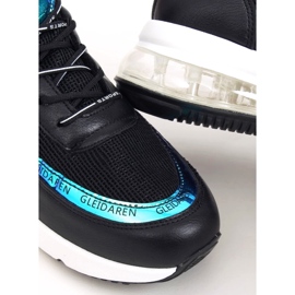 Sapatos esportivos pretos para mulheres LL1758 Preto 2