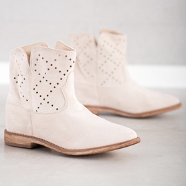 Bella Paris Botas Com Listras Decorativas bege 1 Bella Paris Botas Com Listras Decorativas bege 1