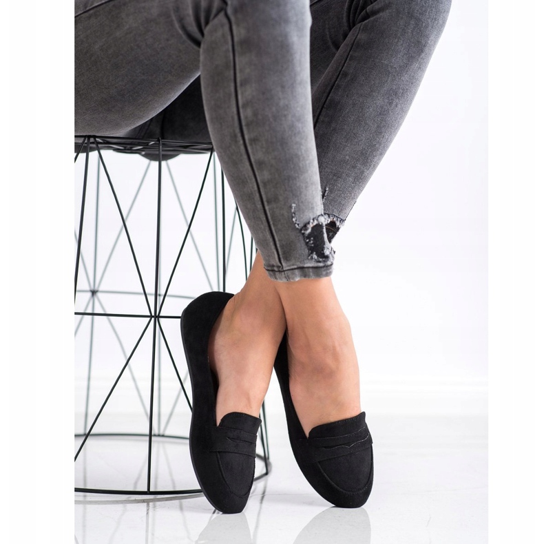 SHELOVET Mocassins pretos 1