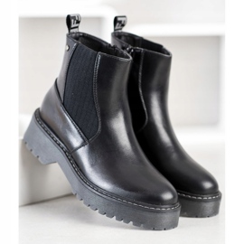 J. Star Botas na plataforma preto 1