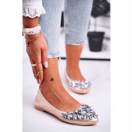 PS1 Bailarinas femininas com pedras de cristal dourado 1