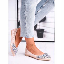 PS1 Bailarinas femininas com pedras de cristal dourado 2