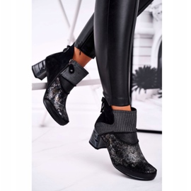 Botas quentes de couro feminino Maciejka azul marinho 03790-20 azul-marinho 2