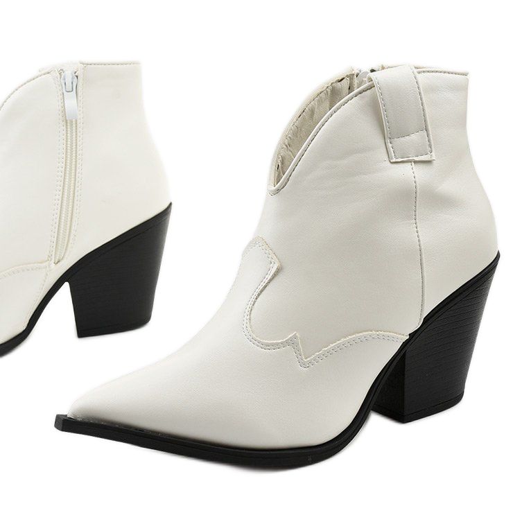 Botas de cowboy brancas femininas branco 1
