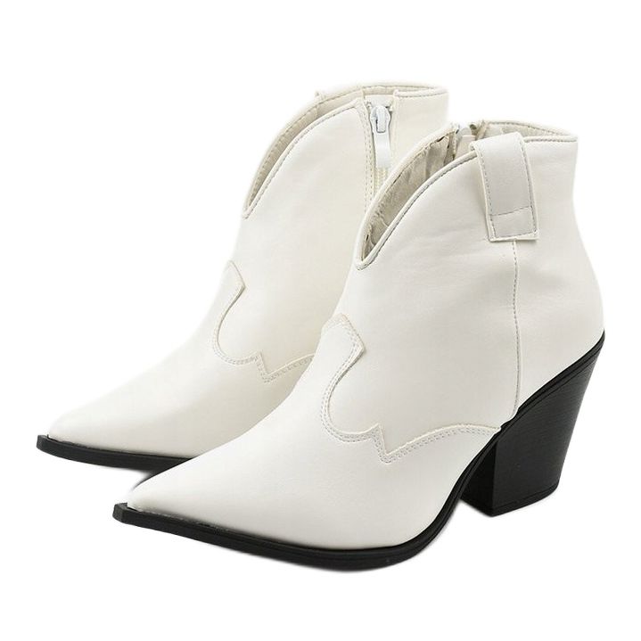 Botas de cowboy brancas femininas branco 2