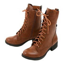 Botas de amarrar marrom S10 2