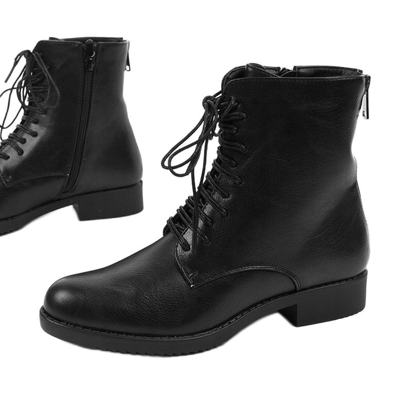 Botas de trabalho femininas negras A8316 preto 1