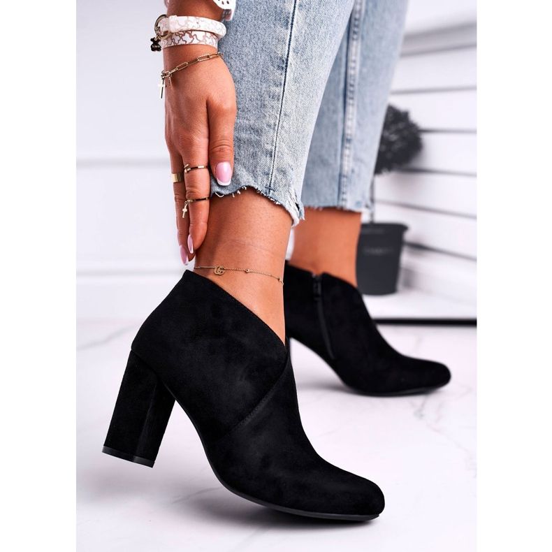 Botas femininas de salto alto Sergio Leone pretas BT498 preto 1