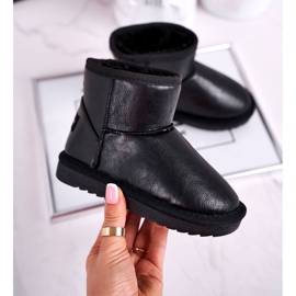 Apawwa Botas de neve infantis com isolamento preto Coraline 1