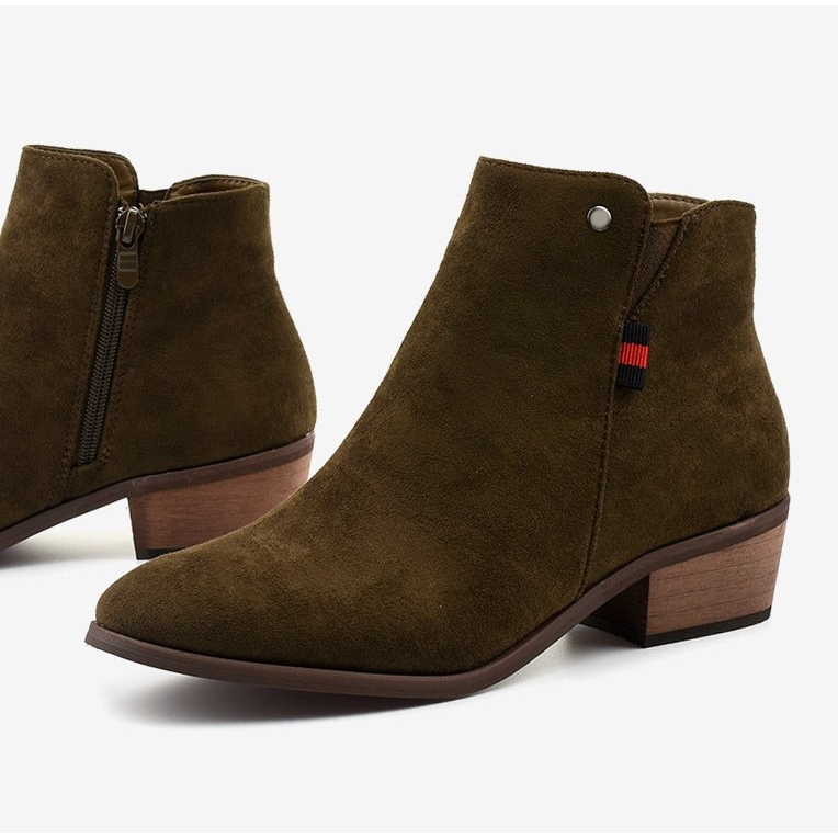 Botas de tornozelo achatadas marrons 20Y8039-6 castanho 1