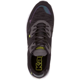 Sapatos masculinos Kappa Laverton preto e cinza 242930 1133 1